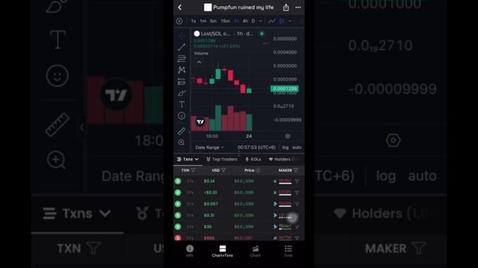 PumpFun Ruined My Life”… This Coin Is Crashing Hard! #cryptoloss #pumpfun #cryptoscam