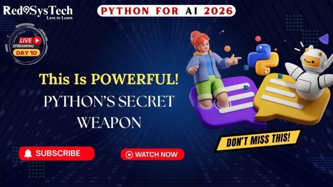 Python for AI Beginners – Day 10 LIVE | Dictionaries & Sets with Student Project | Red9SysTech