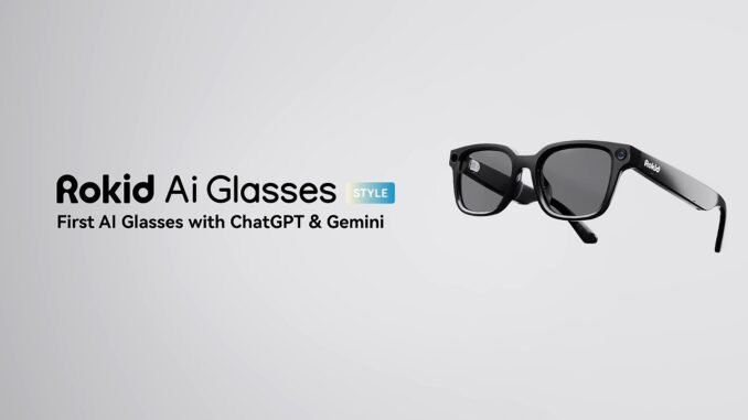 Rokid AI Glasses Style | First AI Glasses with ChatGPT & Gemini