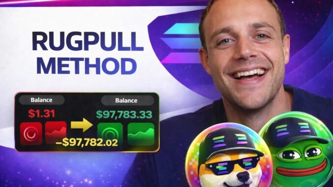 Rug Pull On Solana : How To Launch a Solana Meme Coin (With Live Proof)