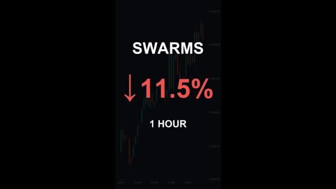 SWARMS is down 11.5% in 1 hour!⚡March 27, 2026 | #crypto #altcoins #shorts