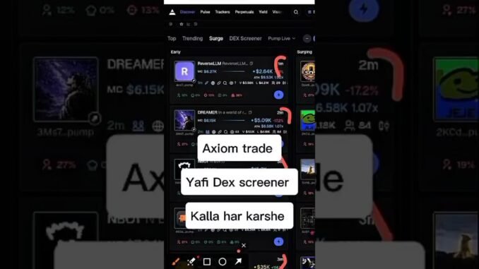 Secret behind axiom trade | Axiom trade Yafi Dex screener Kalla Bidiyon