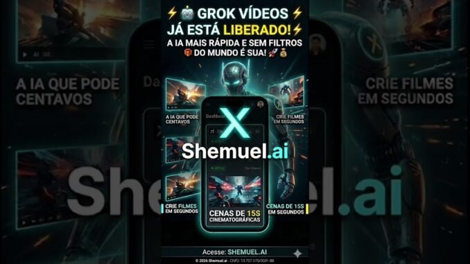 Shemuel.ai libera créditos grátis diariamente para usar o Grok #grok