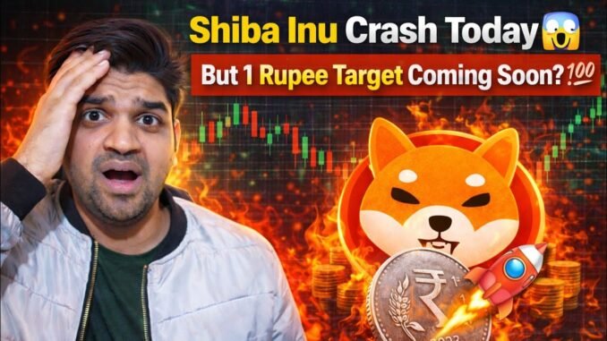 Shiba Inu Crash Today 😱 But 1 Rupee Target Coming Soon? 💯