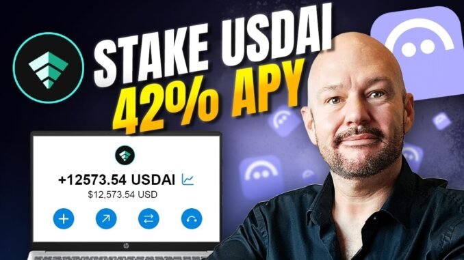 Stake USDAI Coin 🚀 42% APY Explained (Step-by-Step)