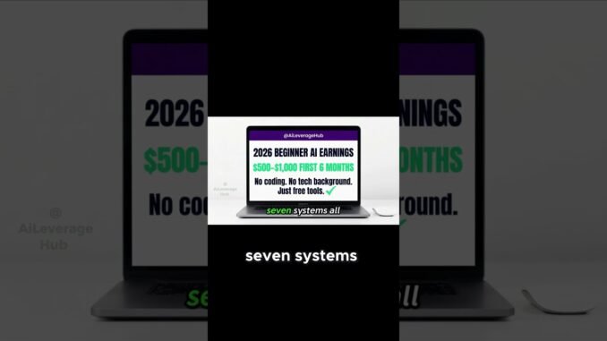 Stop Broke Scrolling: 7 AI Systems to Make $500+ Monthly.