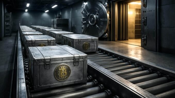 Strategy is the only Bitcoin Treasury firm still buying the Bitcoin storage crates moving into a vault as Strategy shoulders most of a slowing $100 billion corporate Bitcoin bet