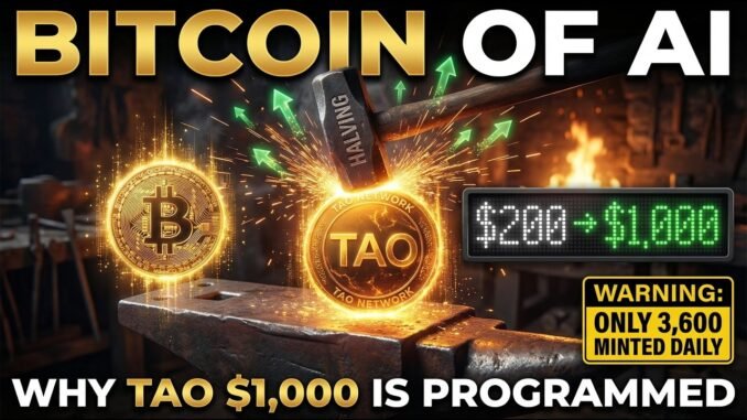 TAO Breaks $250! The Bittensor Halving Supply Shock Explained (AI Crypto Prediction)