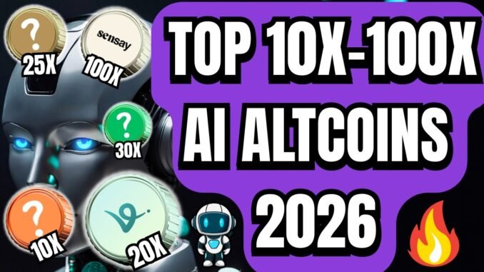 🚀 TOP 10X-100X AI CRYPTO ALTCOINS TO SKYROCKET IN 2026!