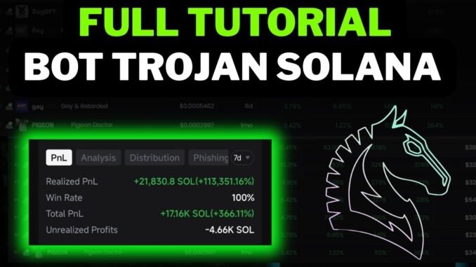 TUTORIAL TROJAN SOLANA #trojan #trojansolana #dexscreener #memecoin