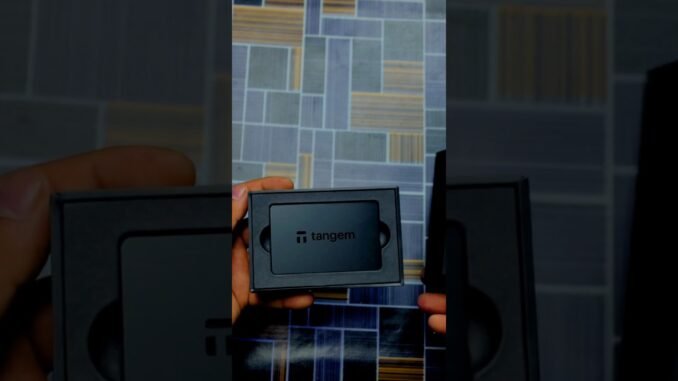 Tangem Crypto Wallet Unboxing #tangem #tangemwallet