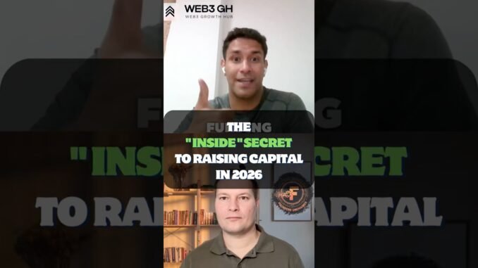 The Inside secret to raising capital in 2026 #venturecapital #startupfunding #grants #polygon #web3