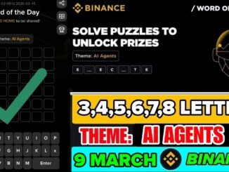 Theme AI Agents | Binance Crypto WODL Answers Today | All Letters WOTD