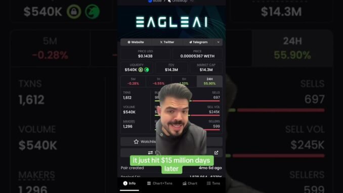 This AI crypto on base network is exploding cryptoinvesting... #Shorts #ronnieriches