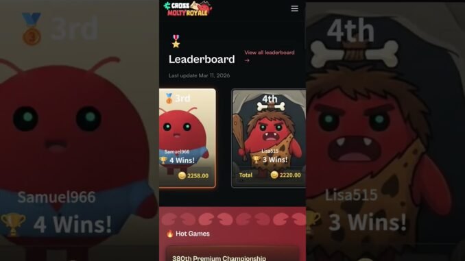 This Ai Game Earns Crypto! Cross Molty Royale - Web3 Mobile & PC Game 🎯