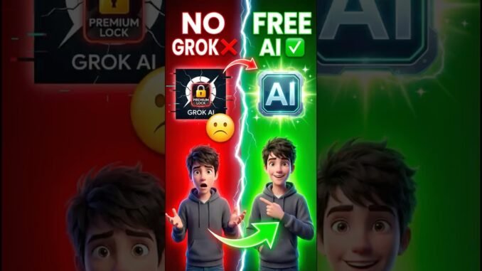 👉 This FREE AI Gives You Unlimited Videos 😱🔥 #grok #ai