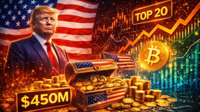 Trump-Backed American Bitcoin Accumulates $450M BTC, Enters Top 20 Treasury Trump-Backed American Bitcoin Accumulates $450M BTC, Enters Top 20 Treasury Holders