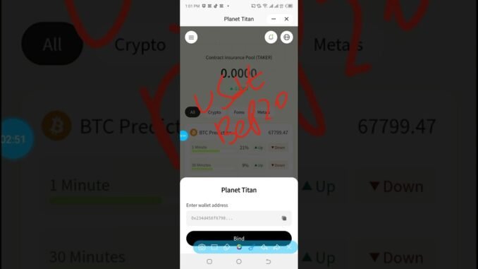 UNILIVE PLATFORM: HOW TO CONNECT WEB3 WALLET ADDRESS TO PLANET TITAN