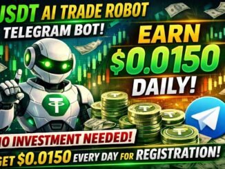 💲USDT AI Trade Robot -Telegram Bot🤖 in Tamil |Unlimited💲Earning| Daily $0.015 Claim |@TamilMinerTech