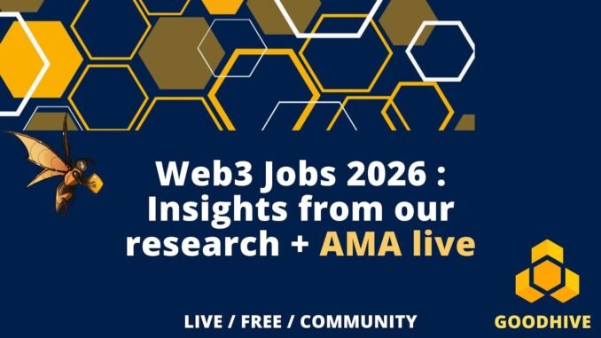 Web3 Jobs 2026 - Skills, AI & The Future of Web3 Hiring (Live AMA)