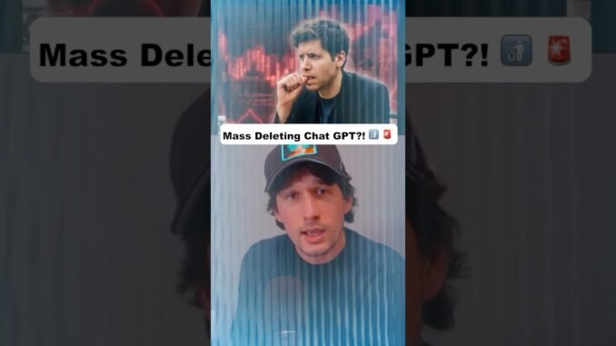 Why Is Everyone Deleting Chat GPT #ai #ethics