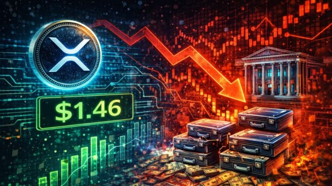 XRP Holds $1.46, But Institutional Accumulation Signals Weakness