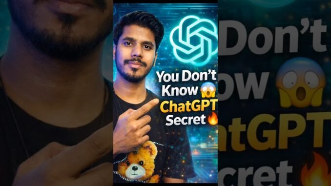 You Don’t Know This ChatGPT Secret 😱 | Hidden Trick 2026 | 99% People Don’t Know This ChatGPT Trick🔥