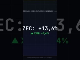 ZEC +13,6% | Privacy-Coins feuern während BTC stagniert — Das bedeutet das #Shorts