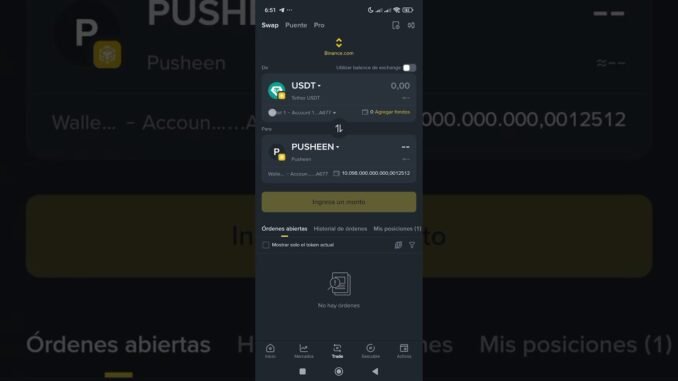 tutorial de como comprar pusheen en binance explicación de billetera web3
