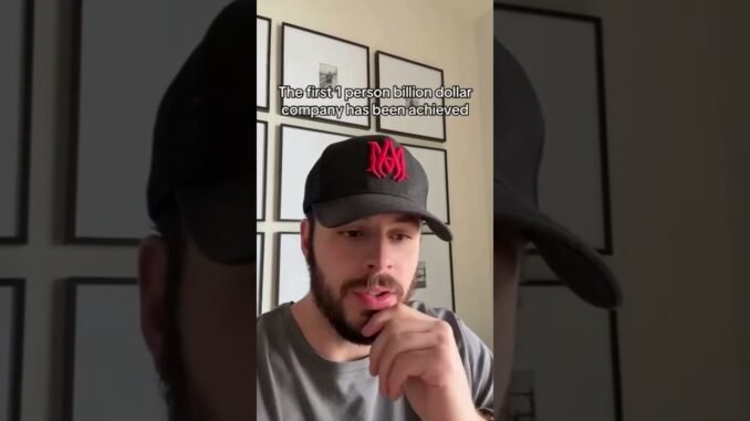 1 PERSON billion dollar company! #ai #crypto#now
