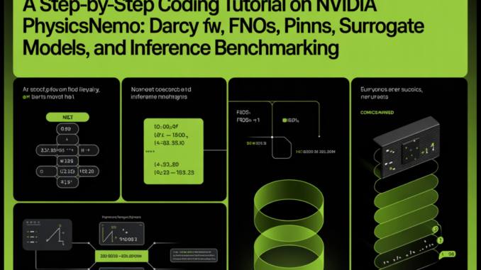 A Step-by-Step Coding Tutorial on NVIDIA PhysicsNeMo: Darcy Flow, FNOs, A Step-by-Step Coding Tutorial on NVIDIA PhysicsNeMo: Darcy Flow, FNOs, PINNs, Surrogate Models, and Inference Benchmarking