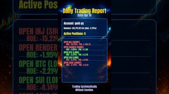 📊 AI Trading Bot Daily Report | Apr 10 #shorts #crypto