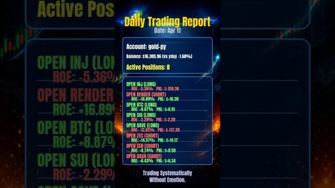📊 AI Trading Bot Daily Report | Apr 11 #shorts #crypto
