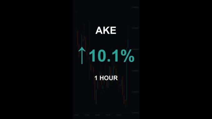 AKE is up 10.1% in 1 hour!⚡April 16, 2026 | #crypto #altcoins #shorts
