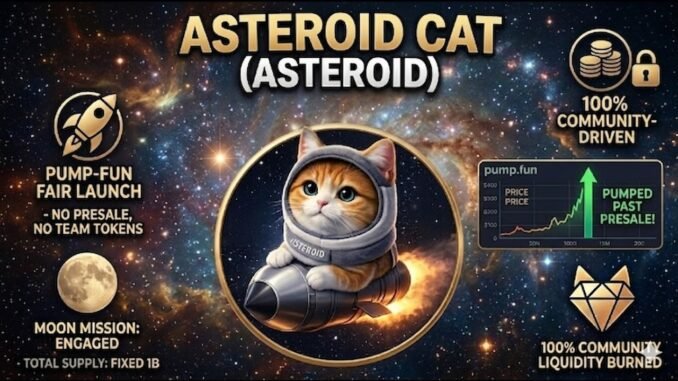 ASTEROID CAT on Pump fun  The Next Meme Coin to Hit the Moon
