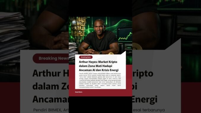 Arthur Hayes: Market Kripto dalam Zona Mati Hadapi Ancaman AI dan Krisis Energi