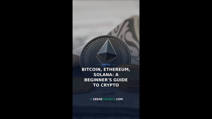 Bitcoin, Ethereum, Solana: A Beginner's Guide to Crypto