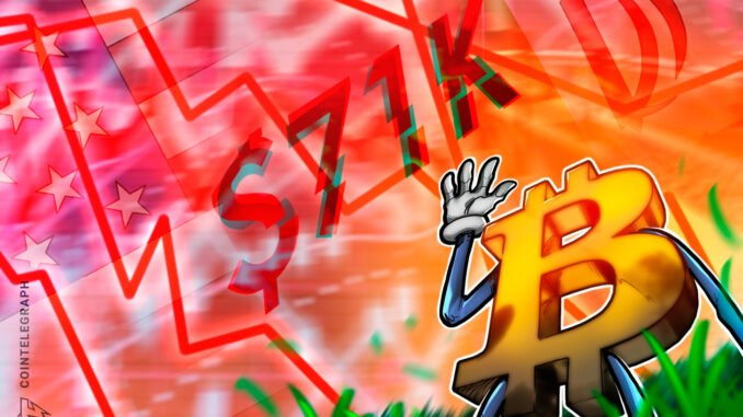 Bitcoin Falls As US-Iran War Negotiations Fail In Pakistan
