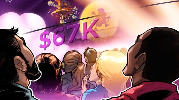 Bitcoin Holds $67K as Wintermute Flags Sentiment Divergence Bitcoin Holds $67K as Wintermute Flags Sentiment Divergence