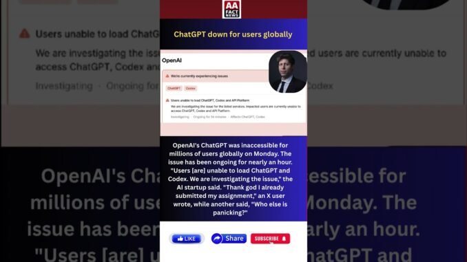ChatGPT Down Worldwide 😱 Millions Affected!