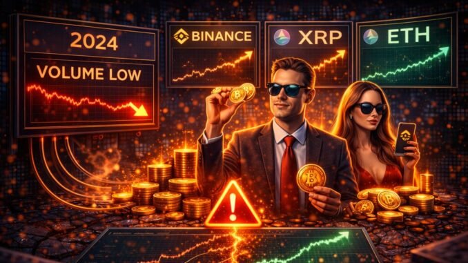 Crypto Trading Volume Just Hit Its Lowest Level Since 2024. Discover Who Is Still Winning Anyway