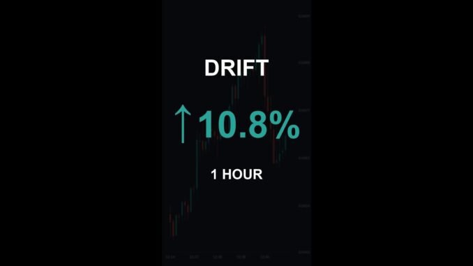 DRIFT is up 10.8% in 1 hour!⚡April 02, 2026 | #crypto #altcoins #shorts