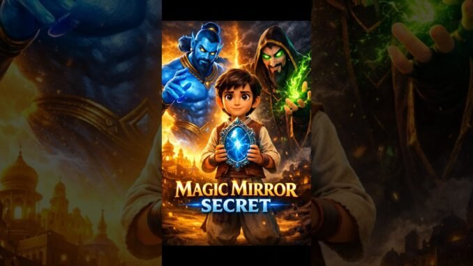 Ek Gareeb Ladka Aur Jadui Sheesha Arabian Nights Kahani #grok2 #grok #cartoon #viral #ai #viralstory