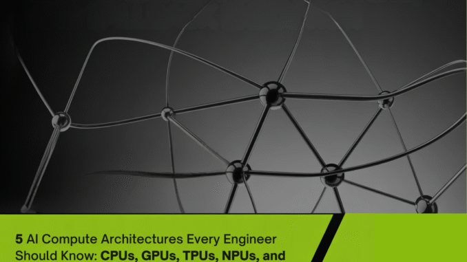 Five AI Compute Architectures Every Engineer Should Know: CPUs, GPUs, TPUs, NPUs, and LPUs Compared