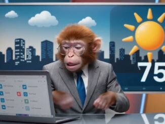 Funny Monkey Weather Report 🐵🌦️ | AI News Anchor | Viral YouTube Shorts
