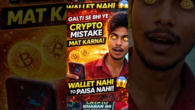 "Galti Se Bhi Ye Crypto Mistake Mat Karna! 😱 Wallet Nahi To Paisa Nahi 💸"