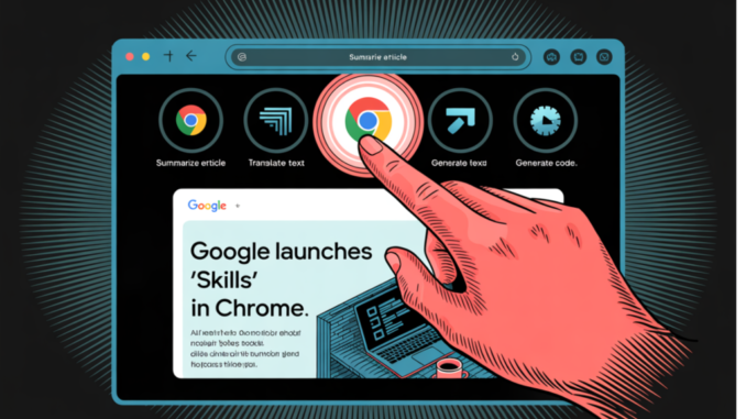 Google Launches 'Skills' in Chrome: Turning Reusable AI Prompts into Google Launches 'Skills' in Chrome: Turning Reusable AI Prompts into One-Click Browser Workflows