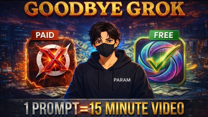 🚀 “Grok AI Paid? No Problem! Free Unlimited AI Video Banane Ka Ultimate Trick”
