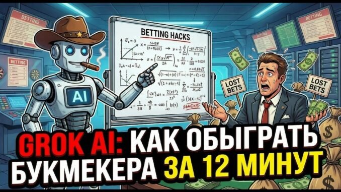 Grok AI за 12 минут объясняет как обыграть букмекера