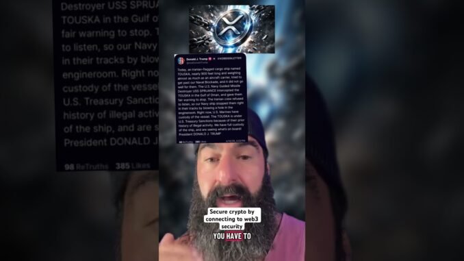 Hold crypto in a decentralized wallet and connect it to web3 security #trumpiran #investing